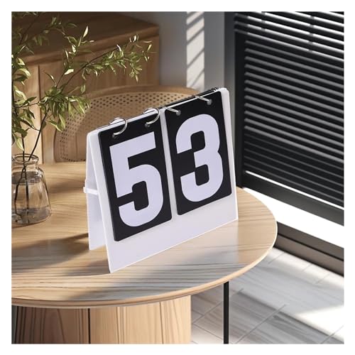 Marcador digital flip para baloncesto contador manual de mesa portátil 6