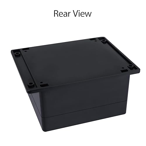 Miniatura 13 de Caja de conexiones impermeable a prueba de polvo IP65 ABS plástico universal para proyectos eléctricos, carcasa negra con oreja fija