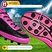 Vizari USA Kids Soccer Cleats – Youth Football Shoes for Boys & Girls | Lightweight Firm Ground Outdoor Cleats – Durable Athletic Soccer Shoes Pink/Black