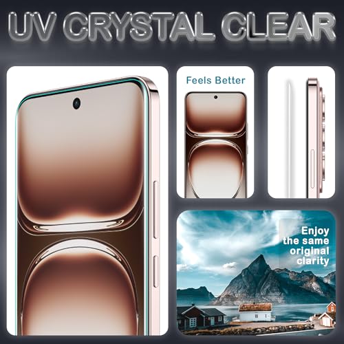 Image of ArmourPro Military Grade UV Tempered Glass Screen Protector Compatible For Oppo Reno 12 Pro 5G (6.7 Inch) With Easy Installation Kit| Edge-To-Edge Protector Coverage |Crystal Clear