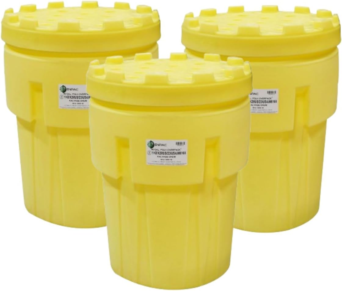 Enpac Poly-Overpack Salvage Drums, Freight Optimized Multipack (95 Gallon 3 Pack)