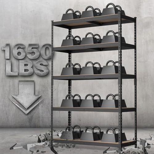 Image of WORKPRO Shelving with MDF Board, 35-3 /10 inchW x 17-1 /2 inchD x 72 inchH, 1650LBS Load
