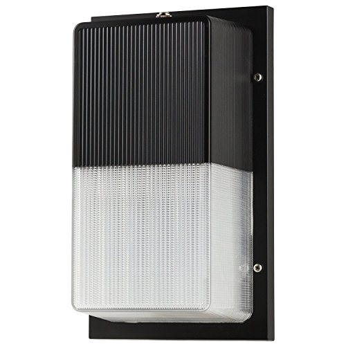 LB75224 15W LED Wall Pack Fixture, 100W HPS/HID Replacement, 5000K Daylight, 1050 Lumens, Dusk to Dawn Photocell, Waterproof and Outdoor Rated, ETL & DLC Listed