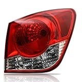 Tektend Tail Light Assembly Compatible with 2011-2015 Chevy Cruze Tail lights Rear Brake Lamp with Bulbs and Socket, Passenger Side