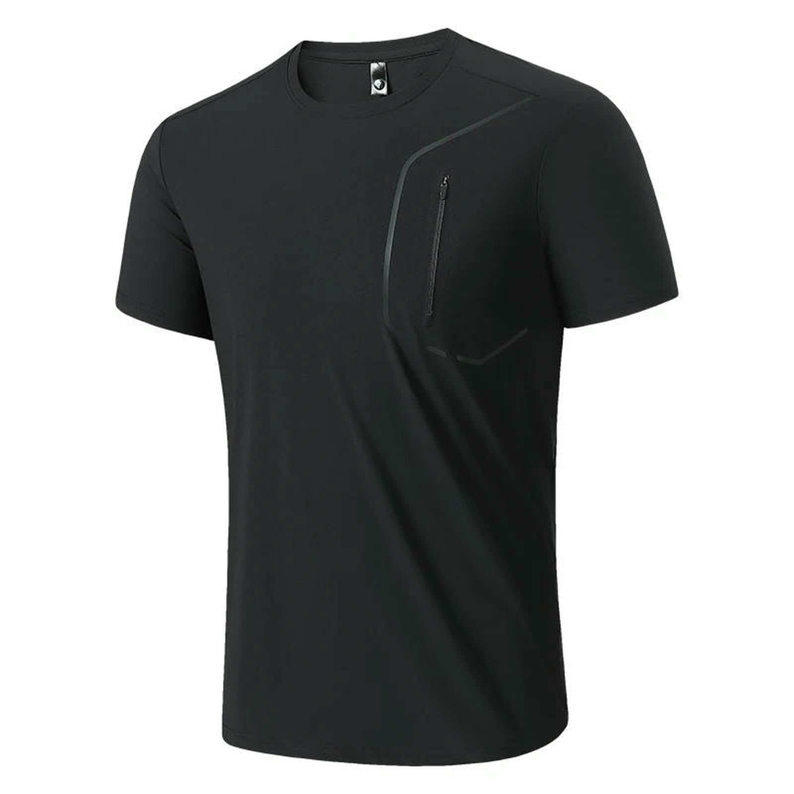 Herren T-Shirt Quick Dry Sport Kurze Ärmel Sommer Casual Schwarz Grün Oversize Top Tees Gym Tshirt Kleidung-blue-5xl for 190 cm 100kg