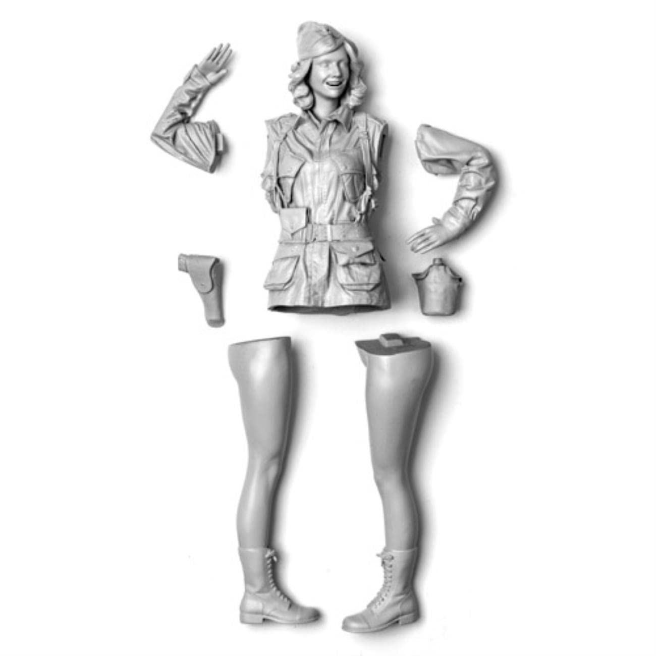 Kits de Figuras en Miniatura de Resina 1/9 GK, Kit sin Pintar sin Montar