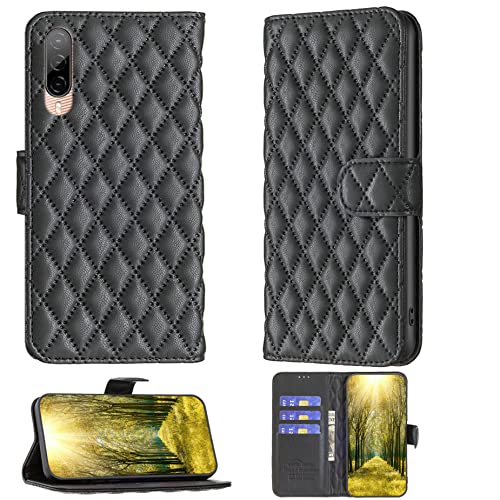 jioeuinly Case for HTC Desire 22 Pro 5g Case Compatible with HTC Desire 22 Pro 5g Phone Case Flip Stand Cover Women Wallet Black