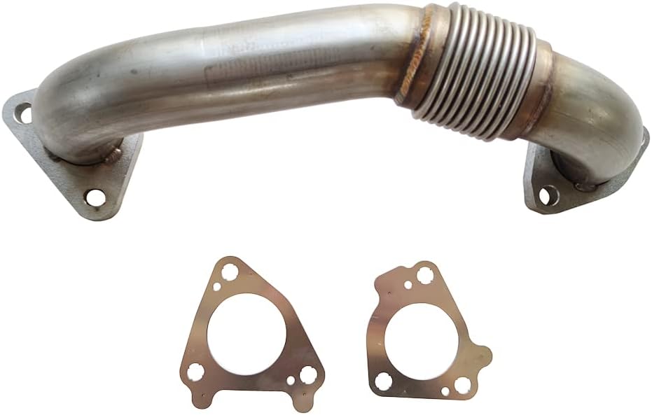 Driver Side Exhaust Up Pipe for 2001-16 Duramax Diesel 6.6L