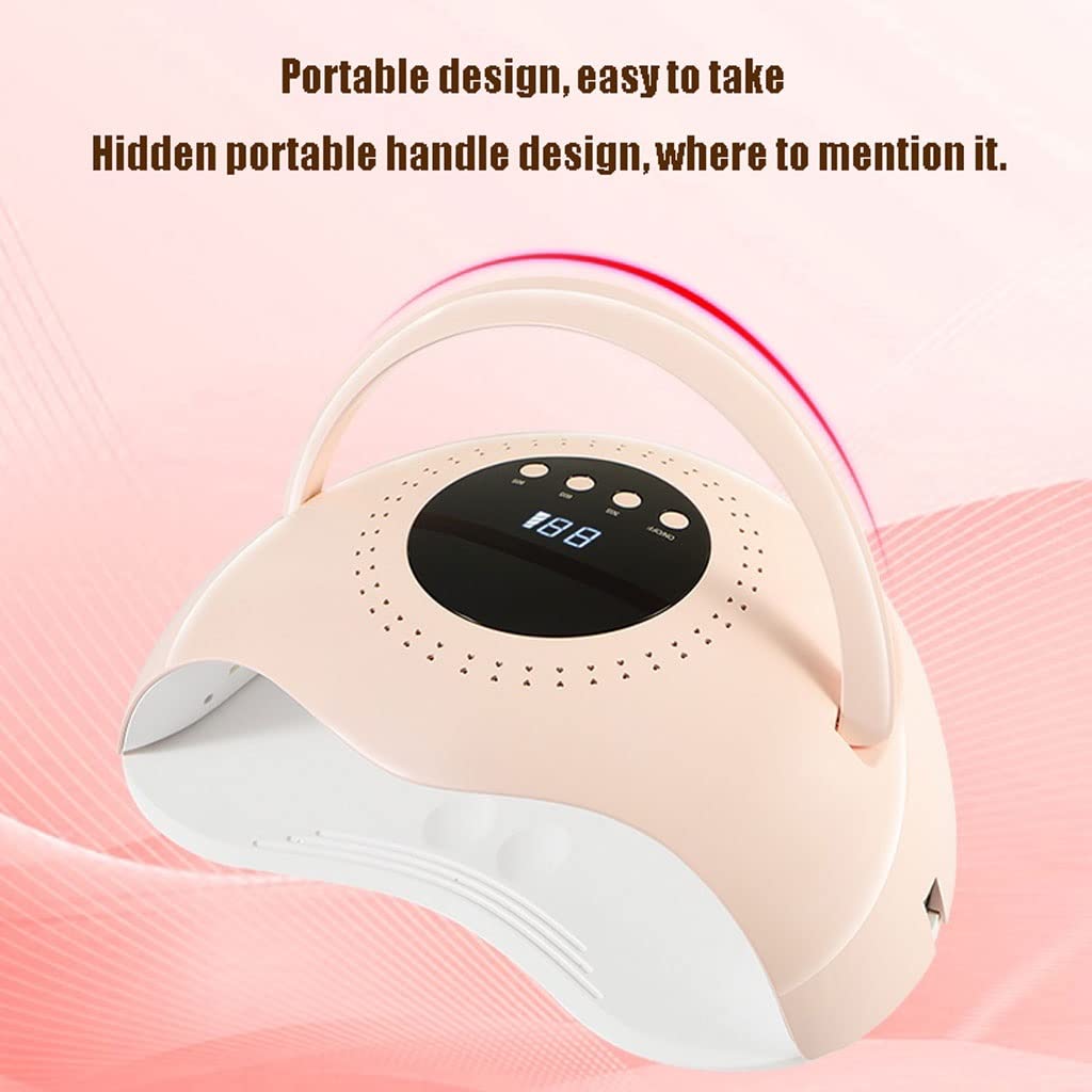 SYALEO Lampada Unghie Asciugatrice Strumenti for Nail Art 120w Nail Dryer Gel Polish Polish Polish Professional Surging Essiccatore for Unghie con sensore Auto Phototerapia in Casa