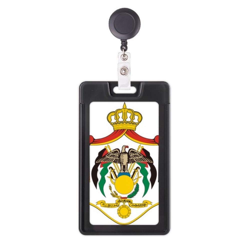 Étui rétractable Jordanie pour badge d'accès au bureau et cartes d'identification