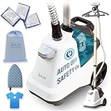 SALAV® Heavy Duty Smart Auto Shut-off Commercial Full-Size Garment Steamer, Beeping Alert when Water Runs out,