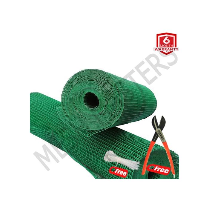 Buy MESH MASTERS PVC Coated Weld Wire Garden Fencing Iron net with12MM