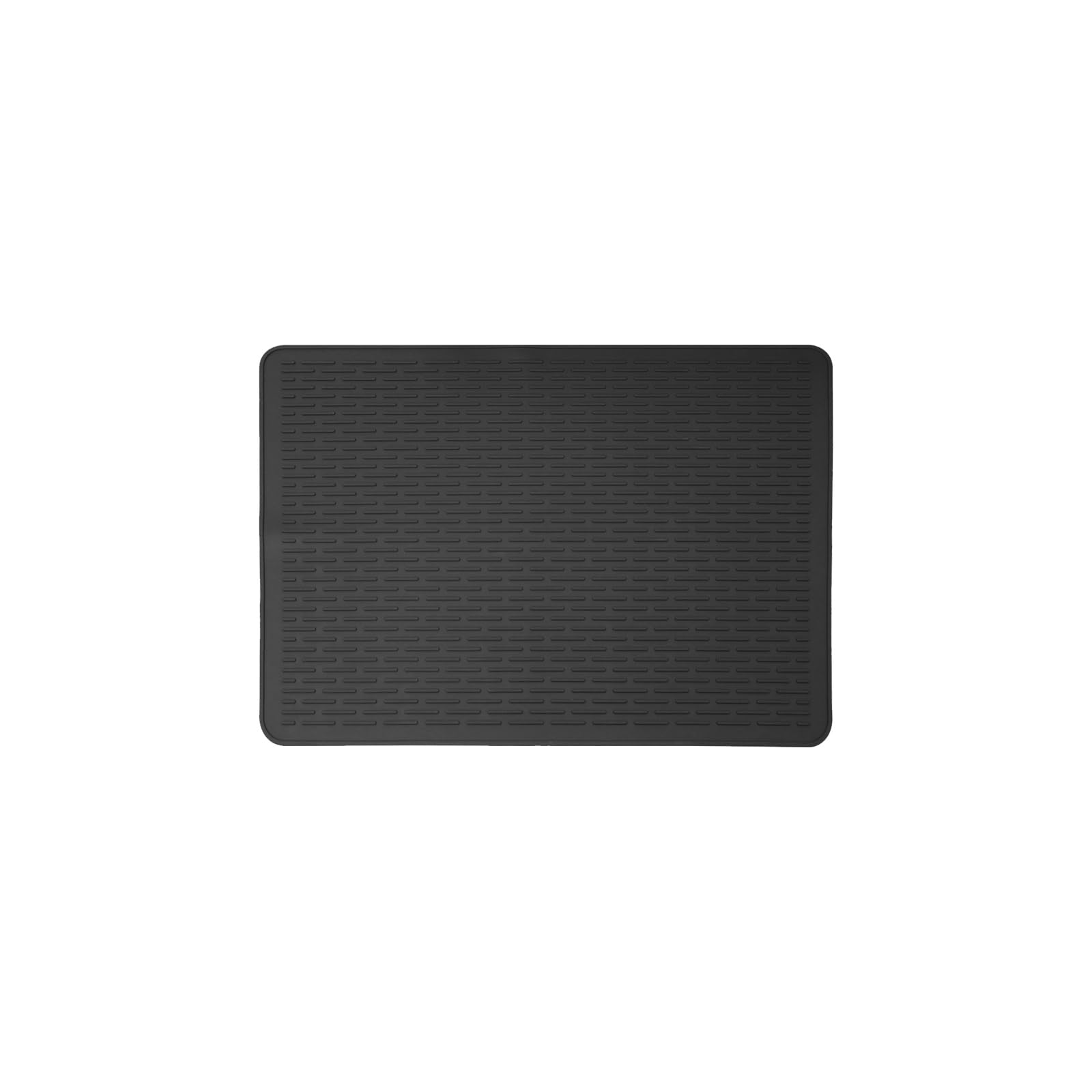 Tapis de table de cuisine en silicone gris pour vaisselle et protection thermique