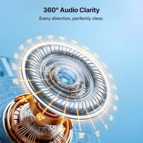 Image of pTron KWM5 Wireless AI-Noise Cancellation Microphone, DSLR Camera Receiver, Type-C & iOS Receiver, 2.4GHz, 360 Sound Capture, 120m Range, 60hrs Battery, Clip-on Mic for Interviews & Vlogging (Sable)