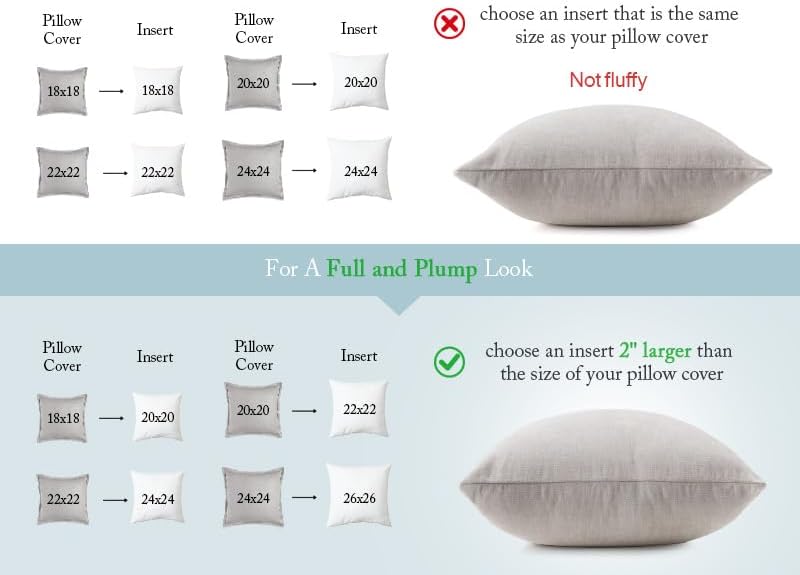 puredown® Feather Down Filled 14x22 Pillow Inserts, Lumbar Pillow Inserts for Decorative Throw Pillow, Bed, Couch and Home Decor - Image 5