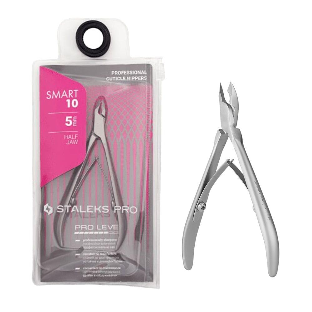 STALEKS PRO by Natury Nails Pince à cuticules professionnelle 5 mm en acier inoxydable Smart 10-5