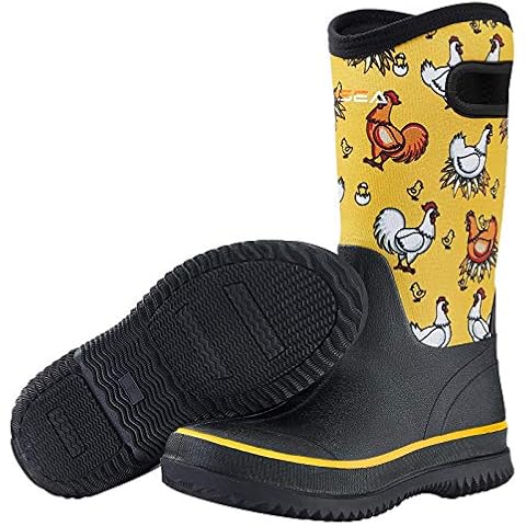 HISEA Women's Mid Calf Mud Boots Cover
