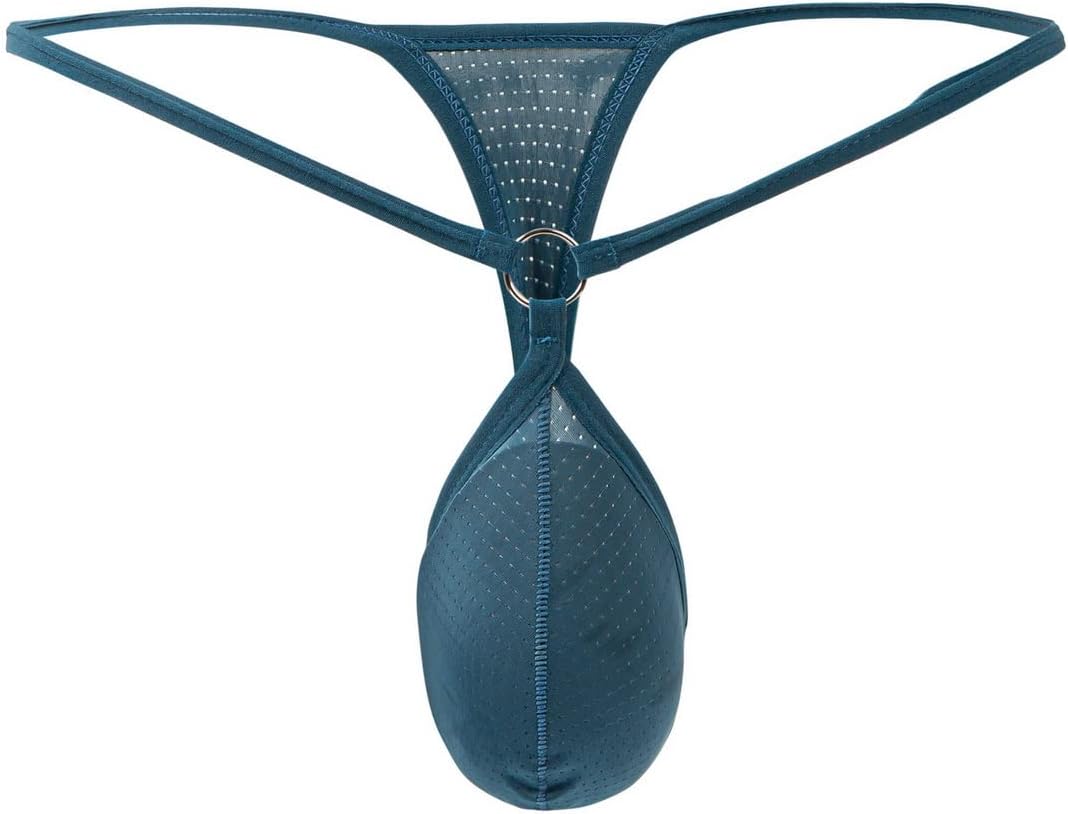Faringoto Men's Through G-String Underwear,Mesh See Through Thongs T-Back Bikini Underwear - Image 2
