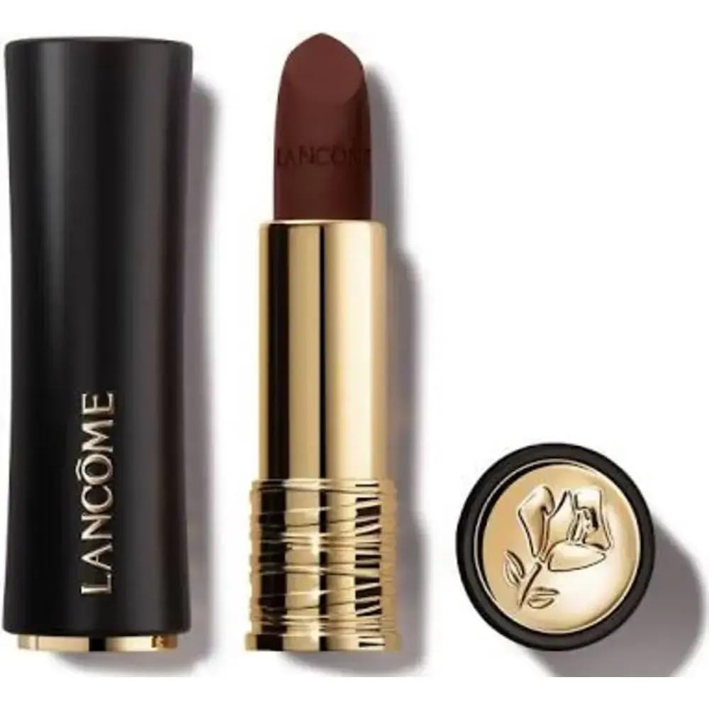 Lancôme L'Absolu Rouge Drama Matte, Long-Lasting Hydrating Lipstick, Ceramide Infused Formula, Ultra-Precise Petal Sculpted Bullet for a Luxurious Matte Finish, Shade: 455 Vitamin Cacao, 3.4g