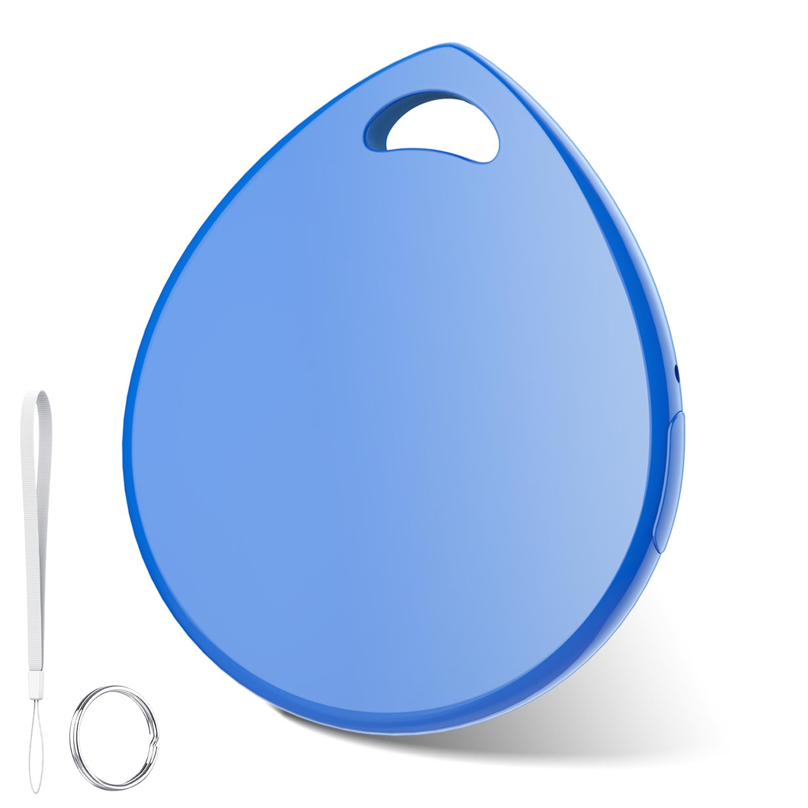 Air Tracker 1 Pack, Deep Blue | 5.3 Bluetooth Tracker Work with Apple Find My (iOS Only), 100dB Sound, Smart Tag with Keychain/Lanyard, Item Finder for Luggage/Key/Suitcase, Replaceable Battery