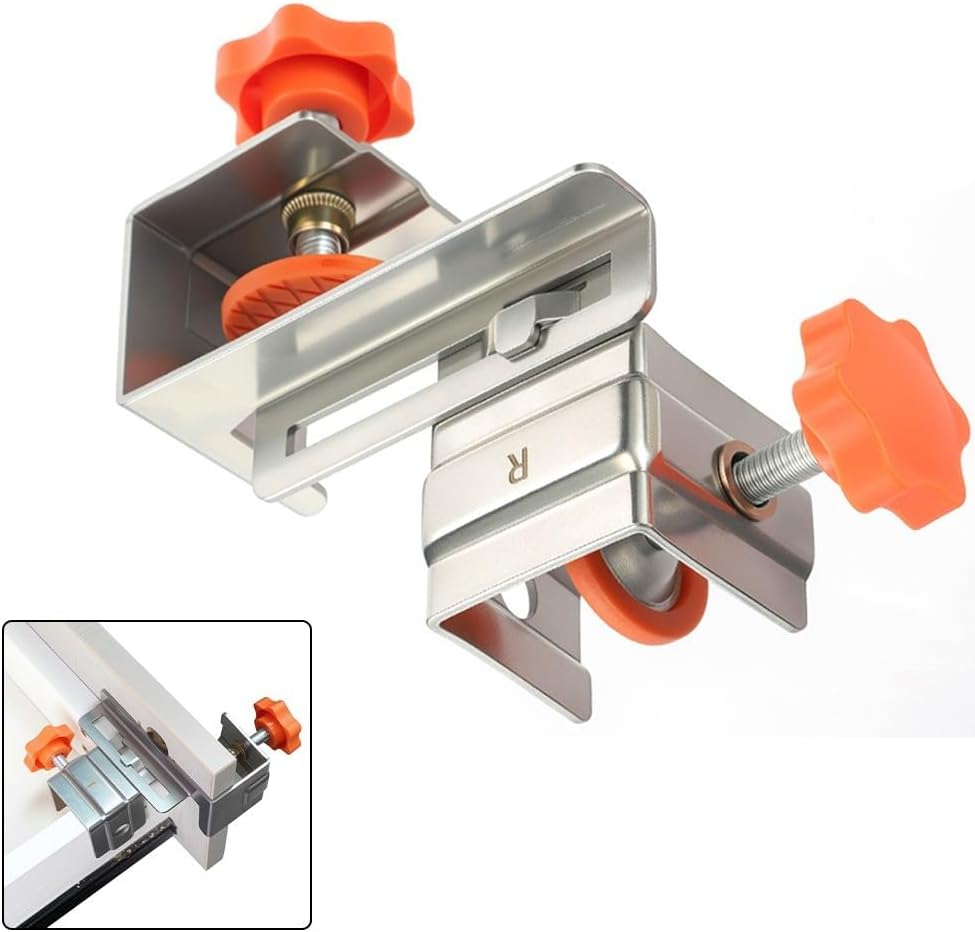 Cabinet Drawer Installation Clamps Stainless Steel Side-Mounted Drawer Clamps Adjustable Woodworking Tool for Panel Fixing 10-30mm Board Thickness Deep-Drawing Capability (2 Pieces)