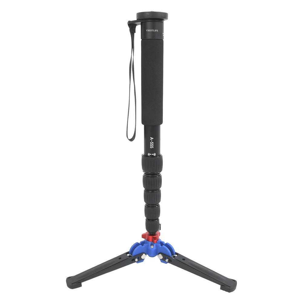 Monopié telescópico profesional para cámara de aleación de aluminio, ligero, portátil, altura ajustable con base M2 para fotografía de viajes al aire libre, 160 cm