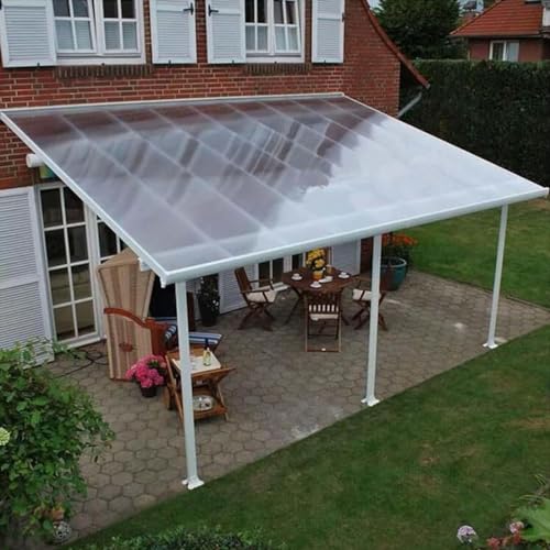 Pxzybd Láminas De Policarbonato De 1mm para Techos,Paneles De Techo De Fibra De Vidrio Transparente,Paneles De Plástico De Sustitución para Invernaderos,Planchas para Tejados,W×L-0.5×1m(1.6 * 3.3ft)