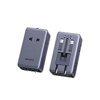 UGREEN 6 IN 1 Adattatore Universale da Viaggio PD 45W 2 Prese AC 2 USB C 2 USB A Presa