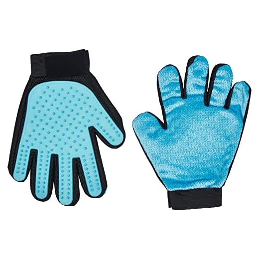 Guante de Mascotas, Rantizon [2 unidades] Guantes Manopla Masaje con Silicona True Touch Suave Retiro del Pelo y Aparato de Masaje para Perros Mascotas Gatos Masaje Grooming