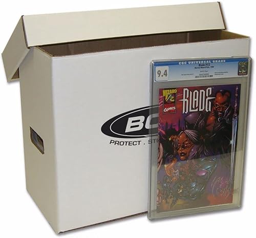 Miniatura 1 de BCW Caja de almacenamiento de cómics de 10 quilates, con capacidad para 35-40 grados de almacenamiento de cómics  Caja de cómics graduada para tus