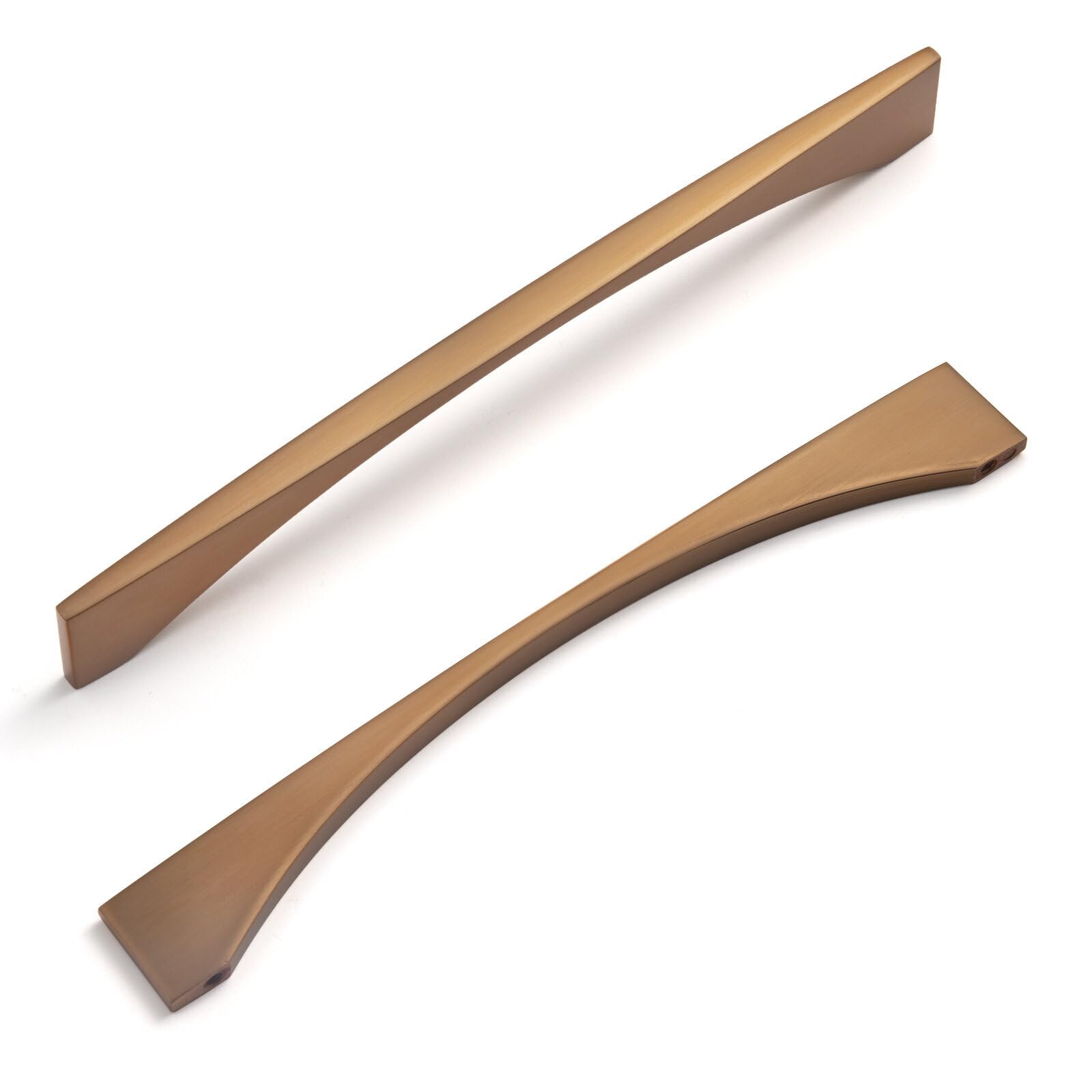 Goo-Ki Champagne Brushed Zinc Alloy Cabinet Pull,Modern Minimalist Style Cabinet Handle for Drawer,Dresser, Cupboard Wardrobe Cabinet, 7.6''(190mm)