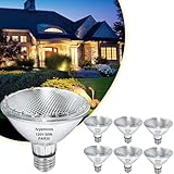 Ivyemons PAR30 Halogen Short Neck 50W 120V 600LM, 6 Pack High Output Halogen PAR30 Dimmable 2800K Warm White, E26 Long Lifespan Short Neck Flood Light Bulb with CRI100 for Recessed, Tracking Lighting