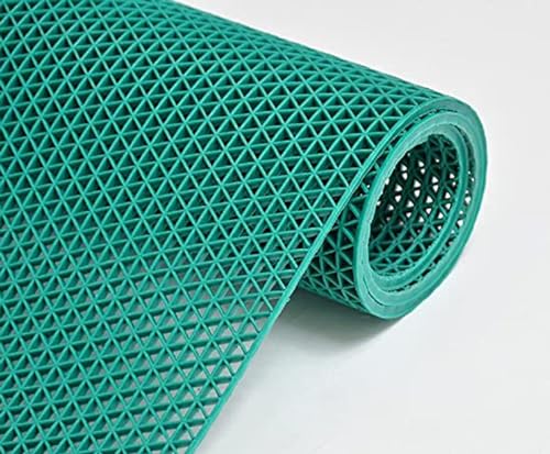 Image of Purav Light Anti-Skid Non-Slip Waterproof Rubber Door Mat for Home Outdoor Entrance Large Size Foot Mats (2x1.4 feet, Green)