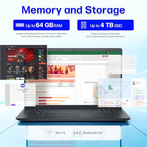 Dell 15 Touchscreen Laptop 15.6" AMD Ryzen 7 7730U 16GB DDR4 miniatura 5