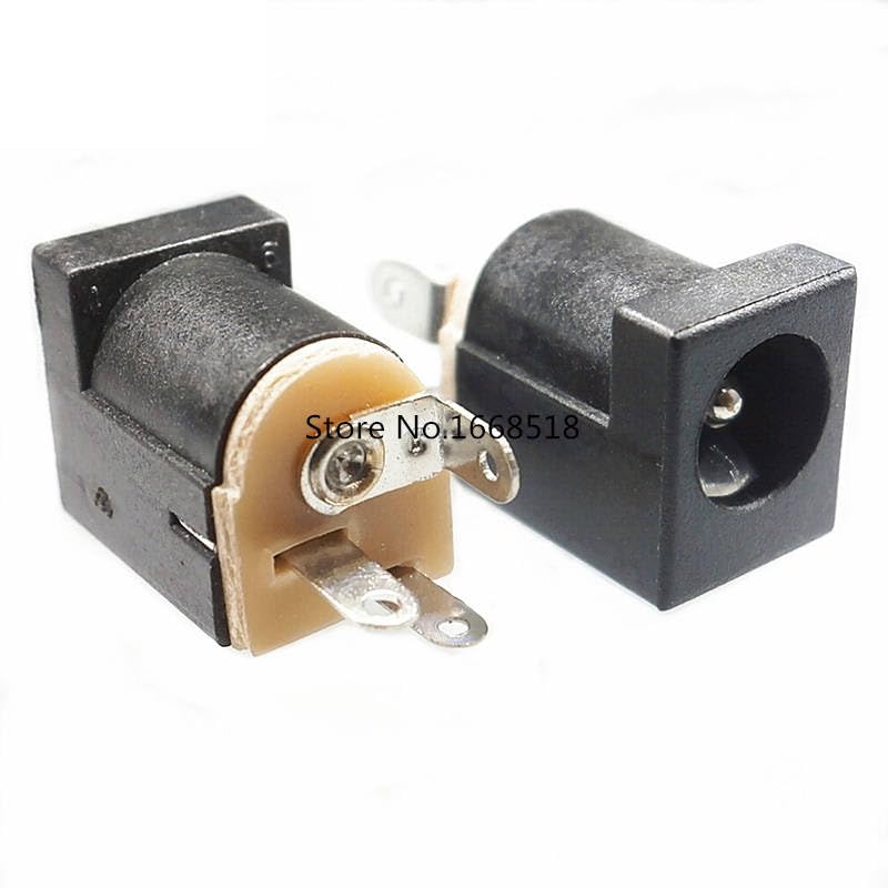 50PCS/LOT DC Power Socket Jack DC-012 PIN=2.0 3Pin DIP Pin Size Adaptation 5.5mmx2.1mm Power Female Plug