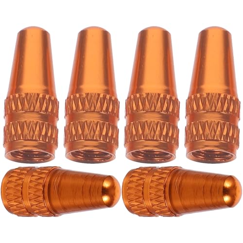 GOOHOCHY 6Pcs Alloy Bike Valve Caps for Road Bikes Durable Tire Air Dust Covers Easy Installation and Leakproof Design