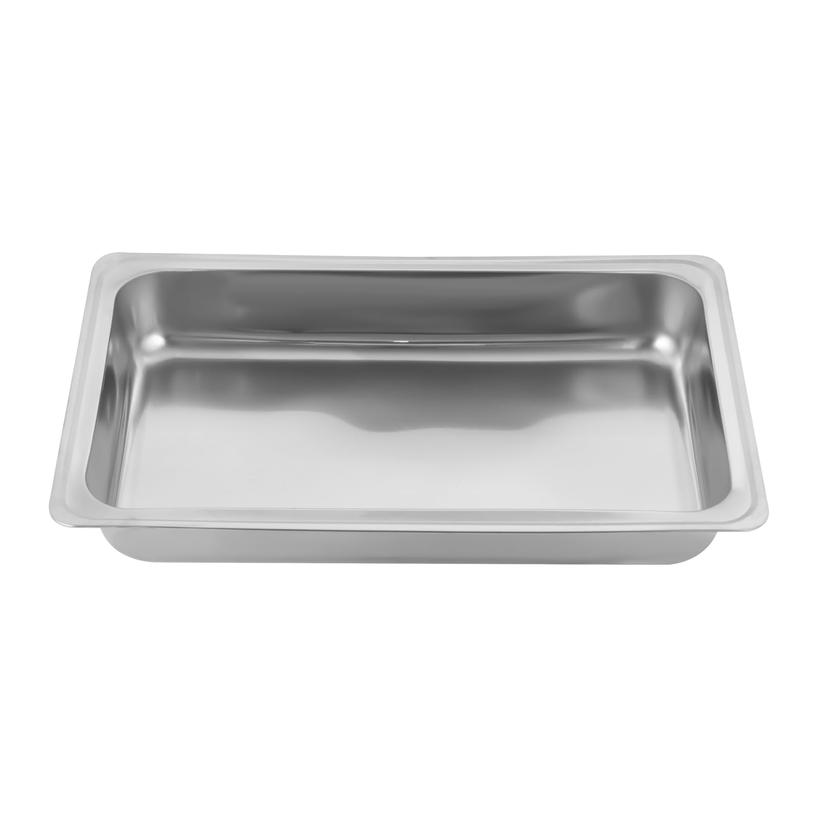 4er-Set Edelstahl Speisenwärmer Mit Deckel & Brennstoffhalter – Warmhalteplatten Für Buffet, Party & Catering, Rechteckig, Silber
