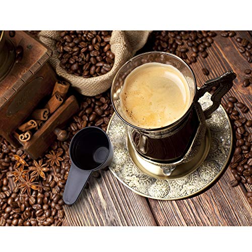 Latauar Perfect Coffee Measuring Scoop, Reusable Plastic Spoon For Coffee, Milk Powder, Fruit Powder, Seed, Spices - 2 Pack #TOP3