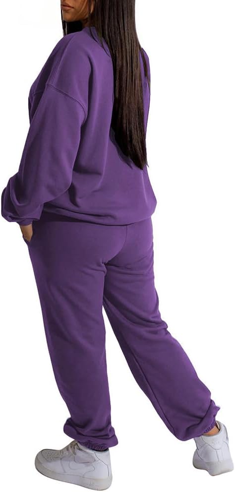 Nimsruc Two Piece Outfits For Women Sweatsuits Sets Casual Long Sleeve Pullover Pocket Jogging Suits Matching Clothing - Image 2