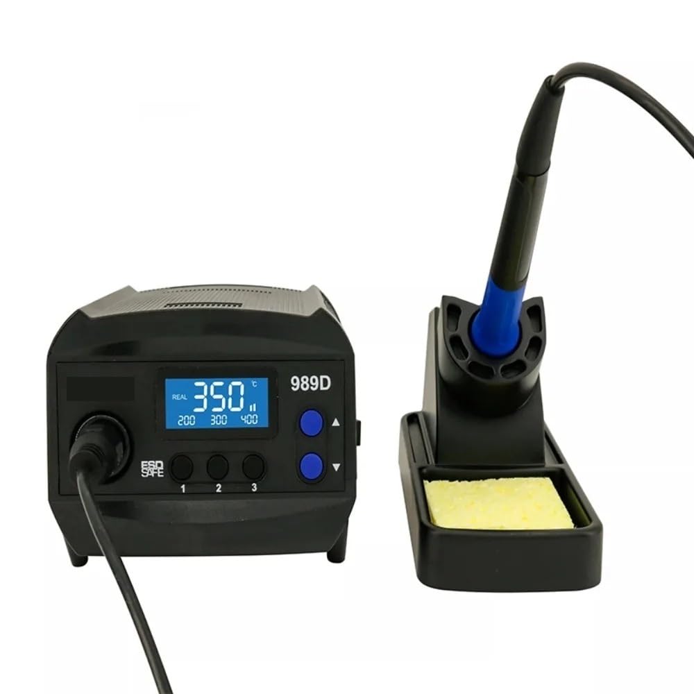 Stacja lutownicza, Stacja lutownicza Smart Precision SMD AT-989D, zestaw do lutowania stałotemperaturowego 65 W z grotem 900M-T