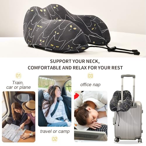 Almohada espuma viscoelástica cervical negra miniatura 3