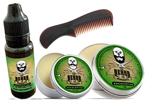 Den Bart & The Wonderful 4 Teile Bart Pflege Set Bart Balsam Cover