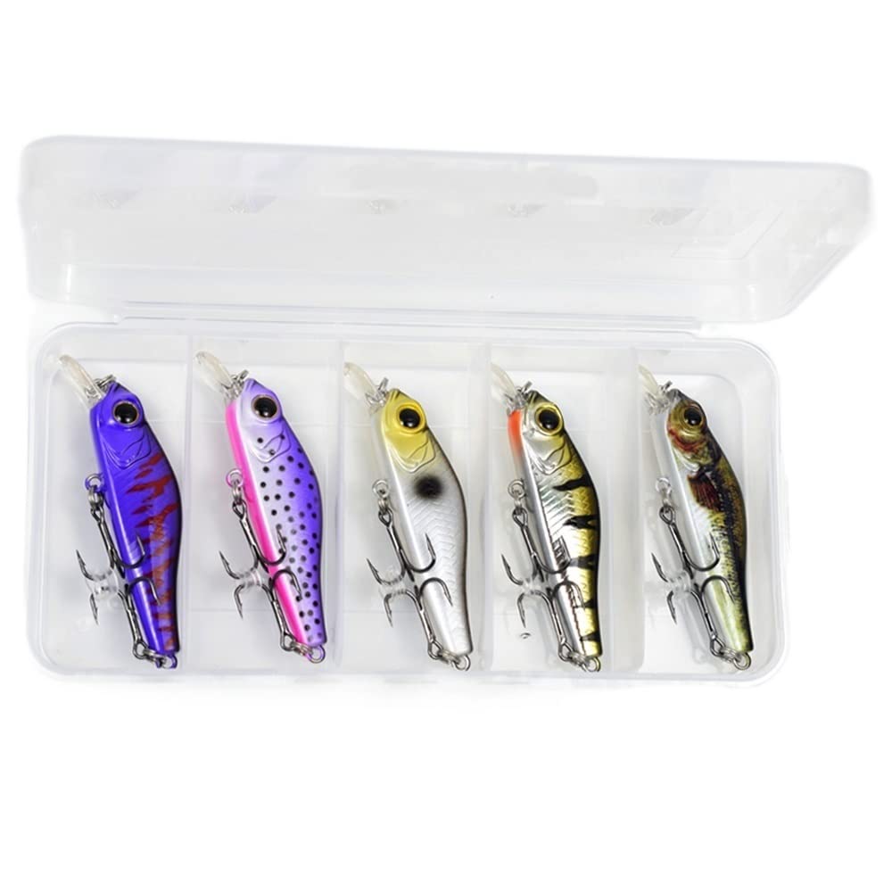 Lot De 10 Leurres Jerkbait 9 Cm / 7 G - Appâts Durs Pour Pêche - Leurre Type Méné