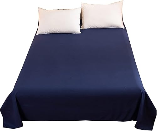 Miniatura 1 de Sábana encimera individual de 1 pieza, solo se vende por separado, sábana superior para cama, microfibra cepillada sin arrugas, resistente al