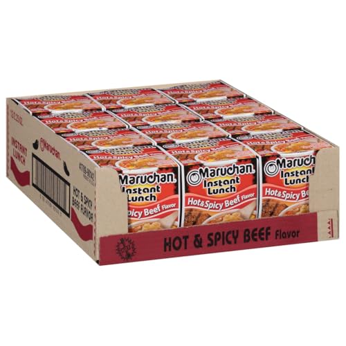 Maruchan Instant Lunch Ramen Noodles, Hot & Spicy Beef...