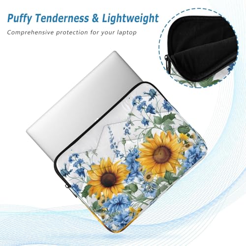 Funda para portátil Rural con girasoles, 13-14 pulgadas miniatura 5