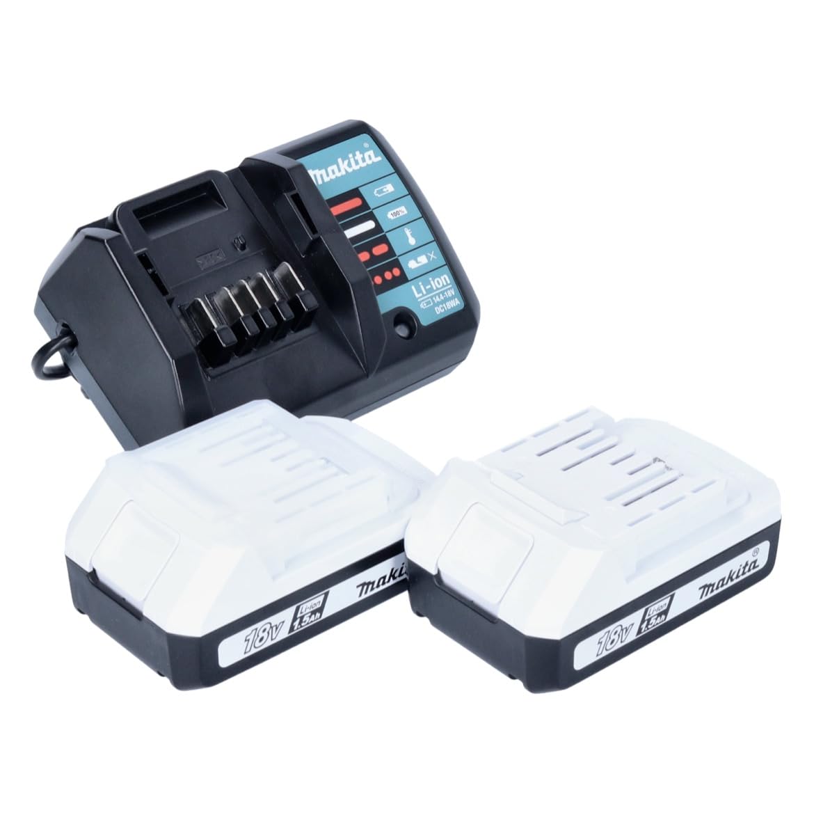 Makita DF457DWEX2 Bohrmaschine, ohne Schlüssel, Schwarz, Blau, 1,7 kg, 1,3 cm, 3,6 cm, 42 Nm, 24 Nm, 2,5 m/s², 400 U/min