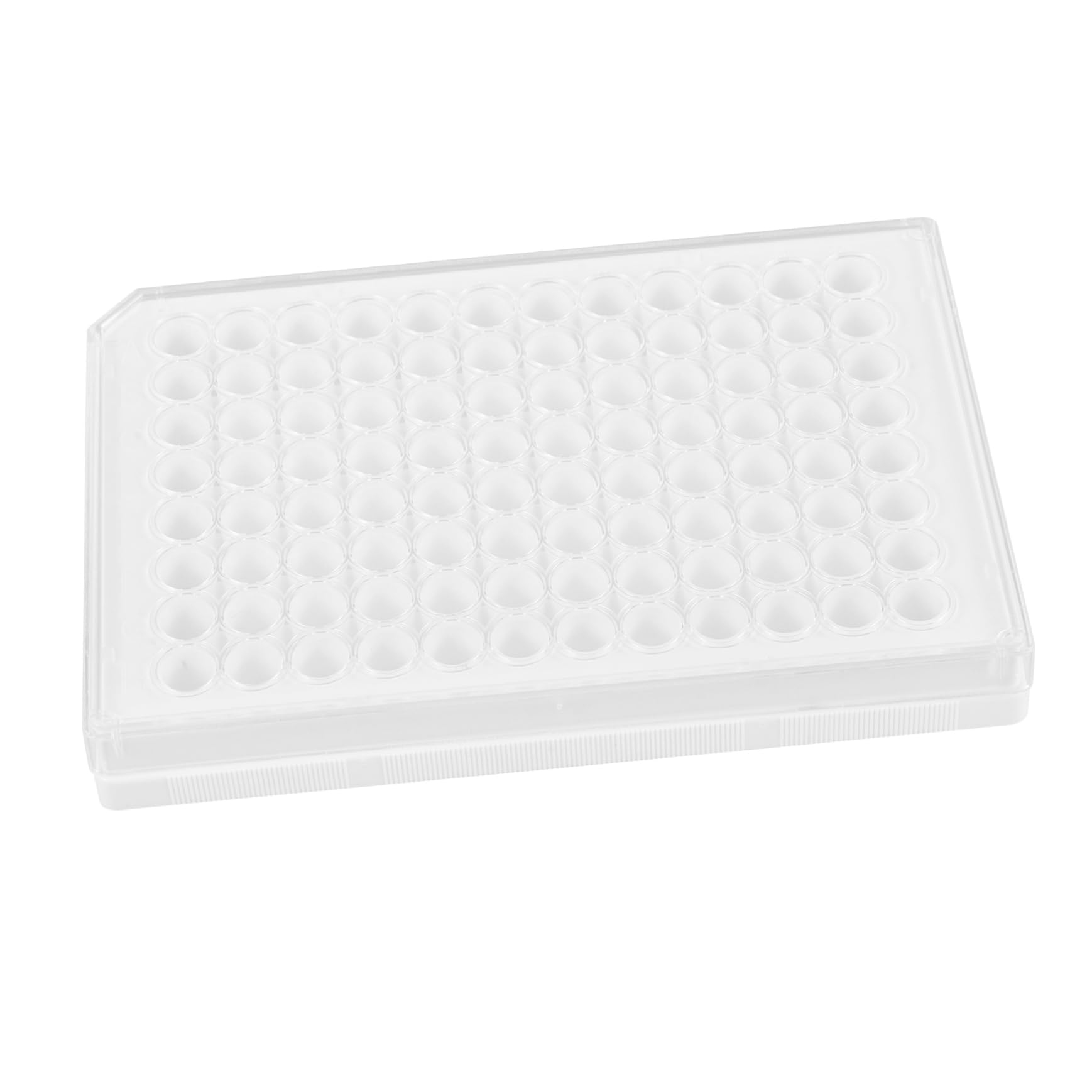 FUNOMOCYA Lab Tissue Culture Plate 96 Holes Cell Culture Plate Lid Plastic Material for Easy Observation