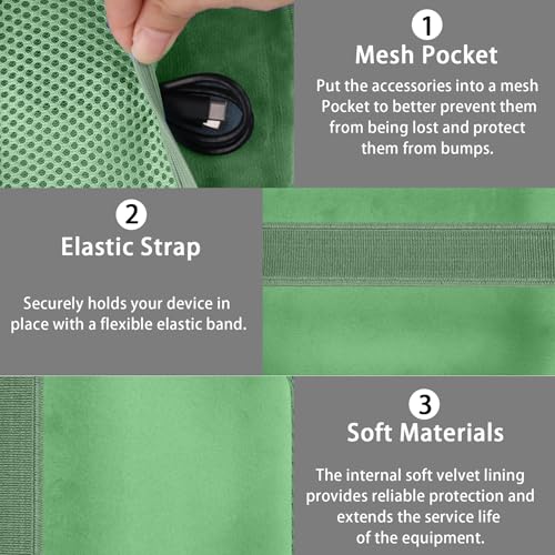 Image of for Bose New SoundLink Micro 2nd Gen Portable Bluetooth Speaker Hard Protective Case, Portable Travel Case with Carabiner (Grass Green) - co2CREA