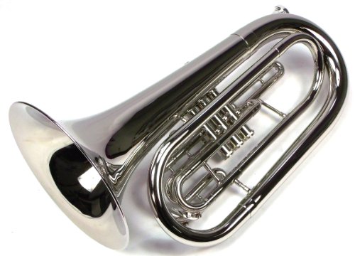 Diginex MOZ-NP-7351 Advanced Monel Pistons Marching Baritone Key Of Bb W/Case & Mouthpiece-Nickel Plated Finish thumb #5